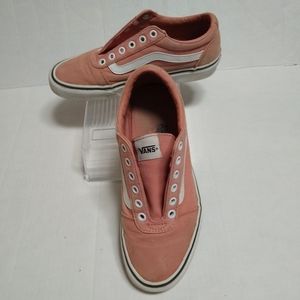 VANS Off the Wall dusty pink canvas sneakers, 8